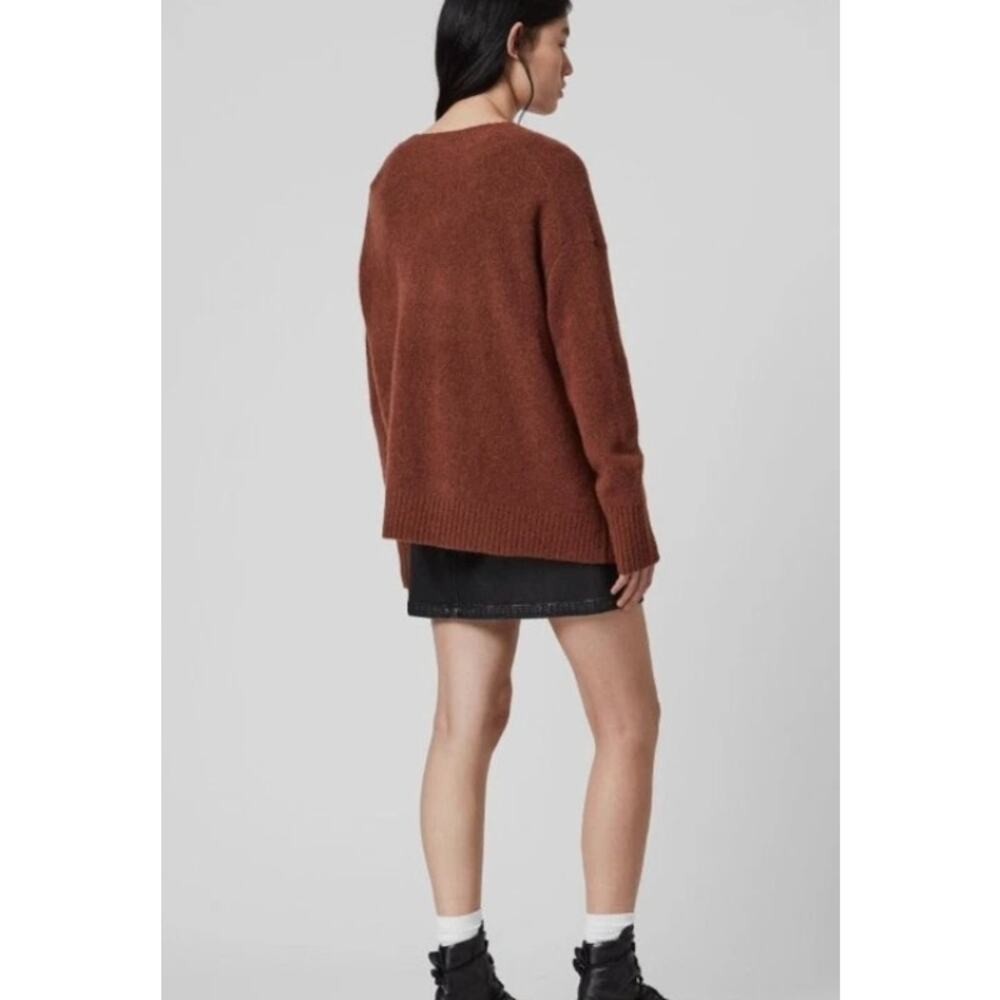 AllSaints Rufa Jumper Cinnamon Red Size Small‎ - Picture 3 of 10